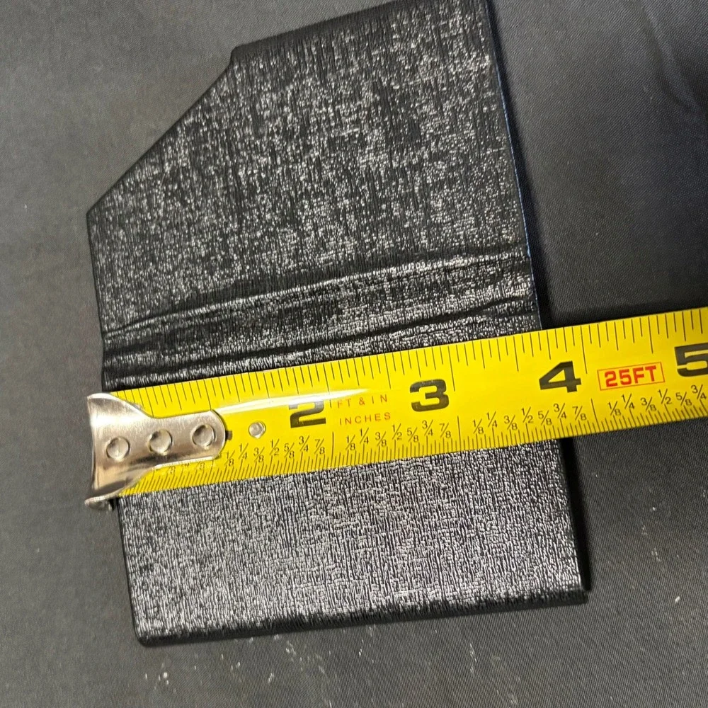 Feyachi Slim Metal Business Card Holder Black Pocket Card Case Wallet